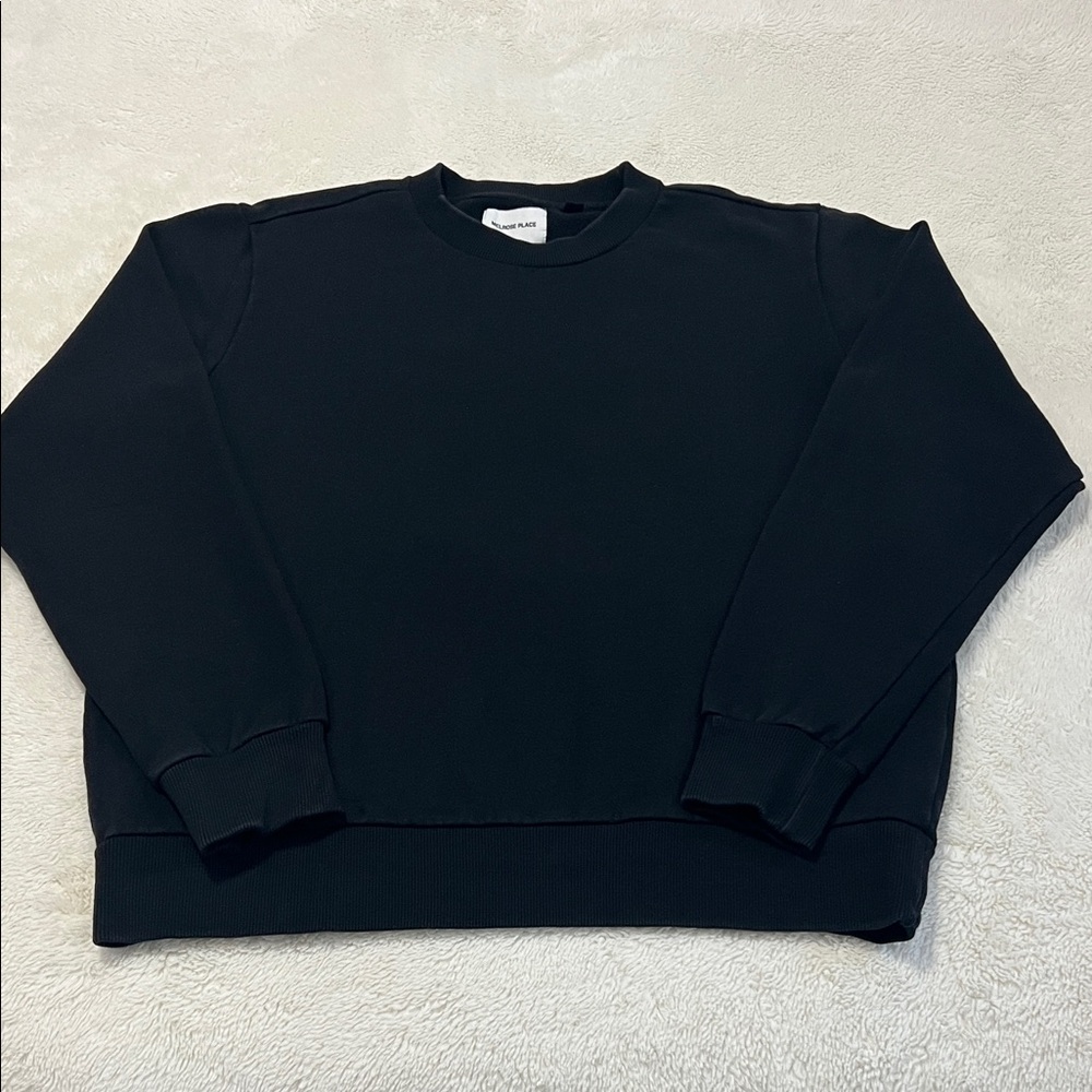 Melrose Place Classic Black Crewneck Sweater